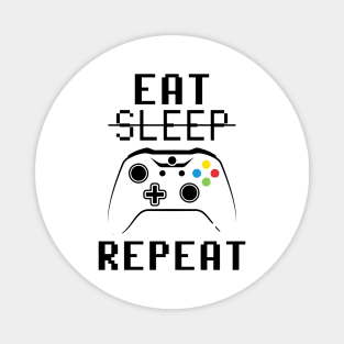 Eat Sleep Game Repeat Game Controller Design Magnet